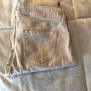 Hollister jeggings—tan.